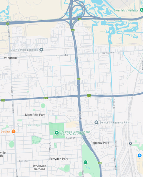 South Road Superway location